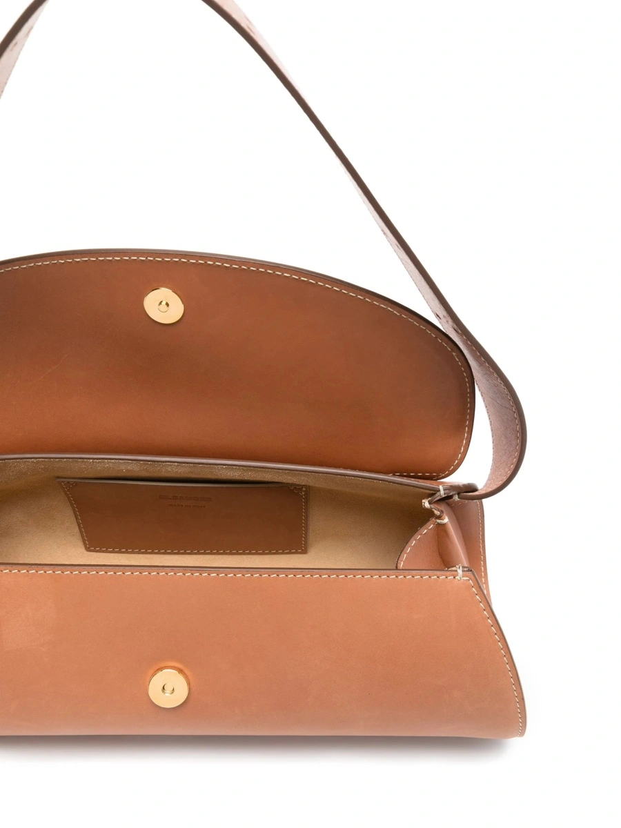 Geanta de umar Jil Sander maro din piele - Img 5
