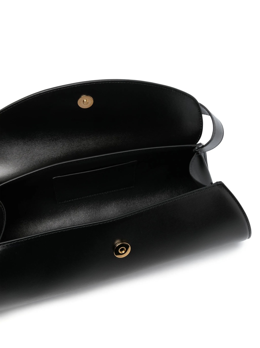 Geanta de umar Jil Sander neagra din piele - Img 5