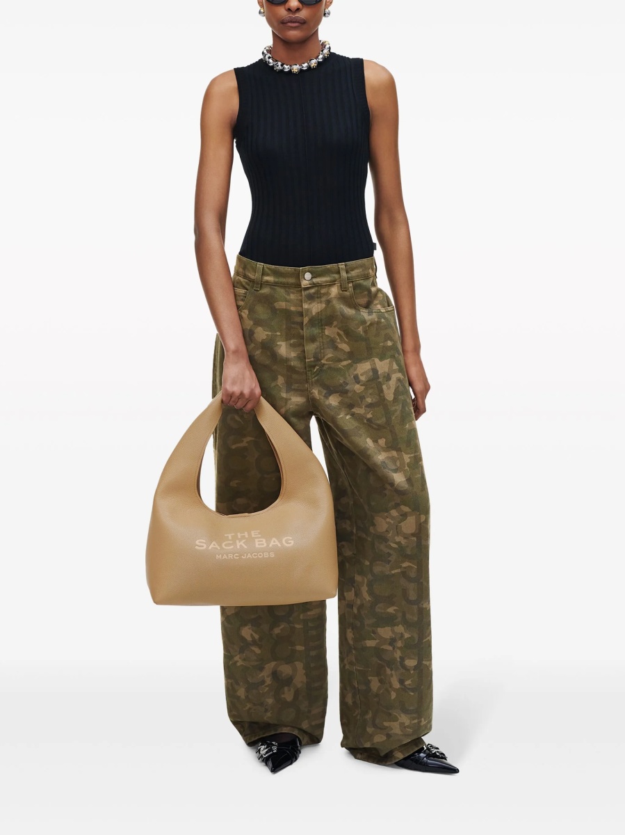 Geanta de umar Marc Jacobs neutra din piele - Img 3
