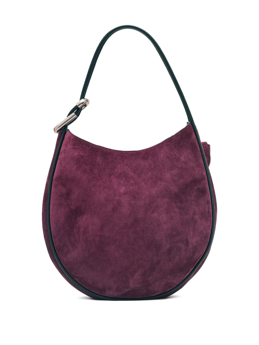 Geanta de umar Marc Jacobs violet din piele intoarsa - Img 3