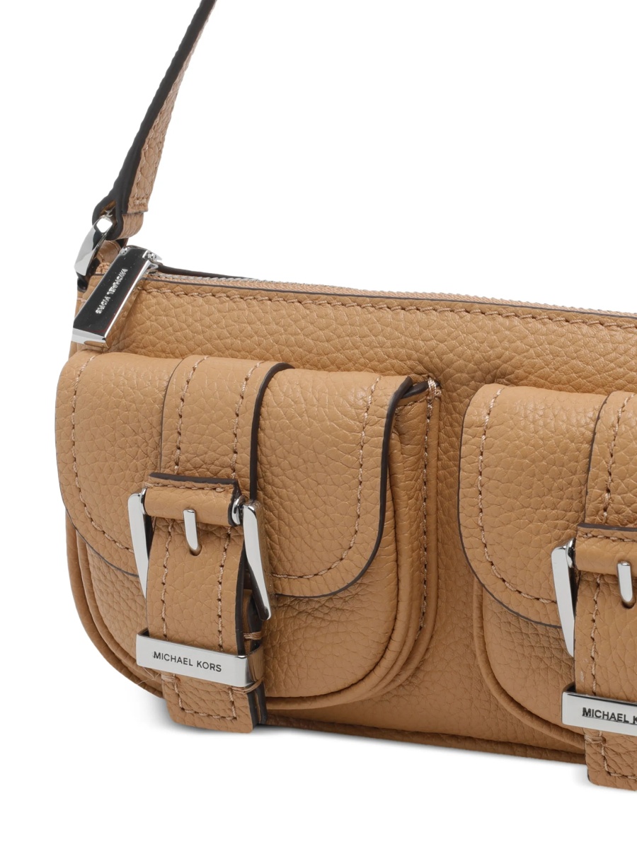 Geanta de umar Michael Kors neutra din piele - Img 4