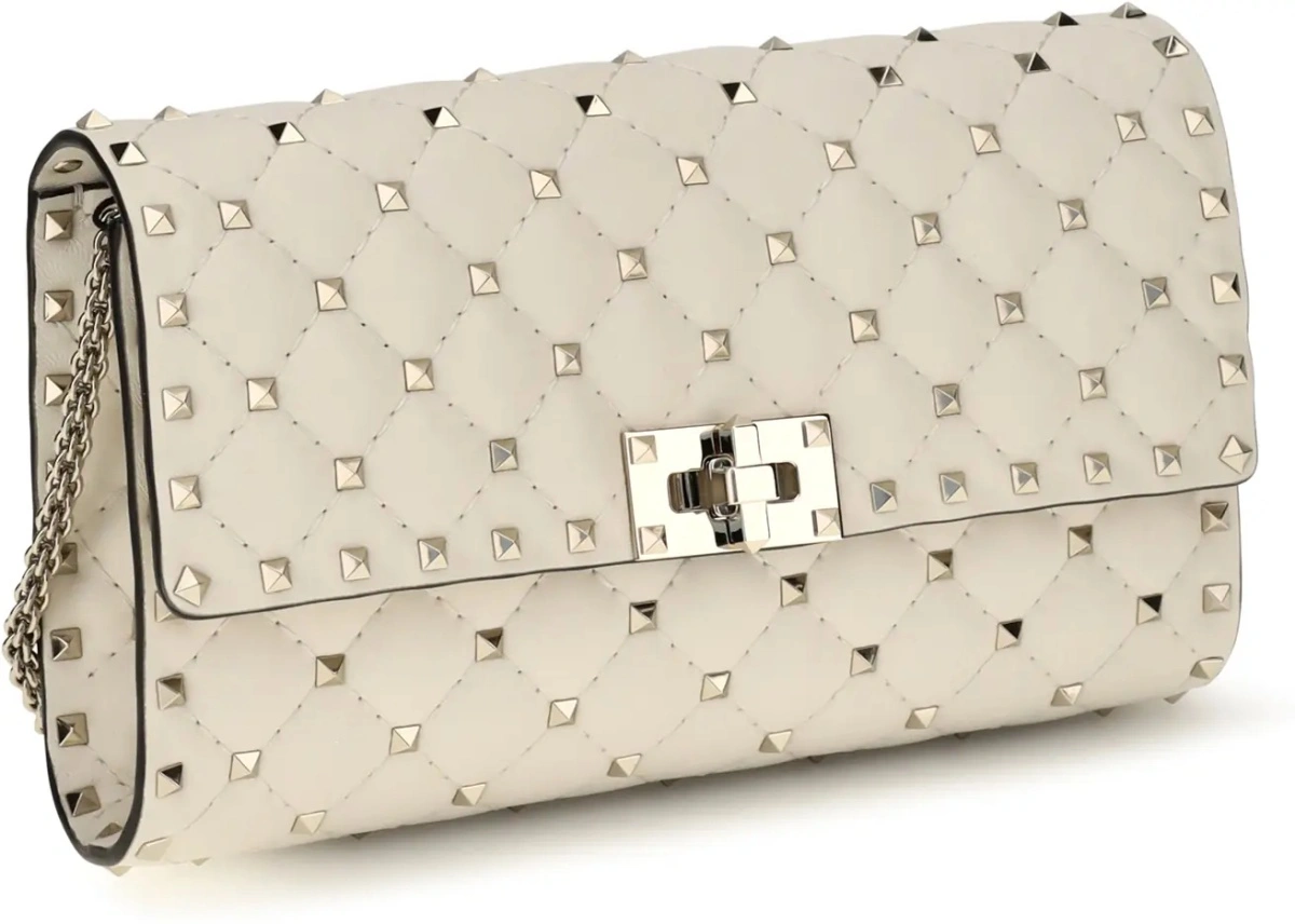Geanta de umar Rockstud Spike quilted Nappa Shoulder Bag - Img 2