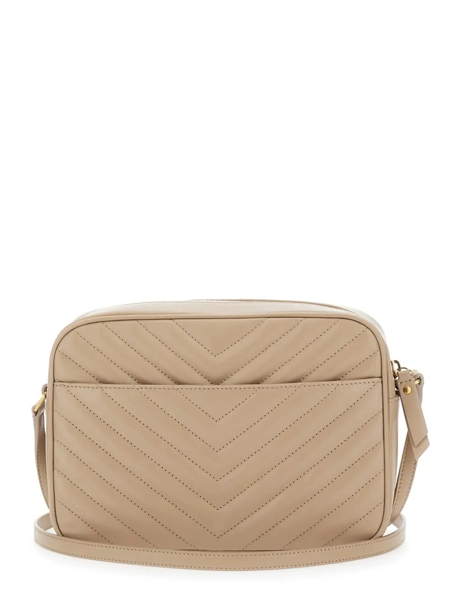 Geanta de umar Saint Laurent bej din piele 'Lou' - Img 2