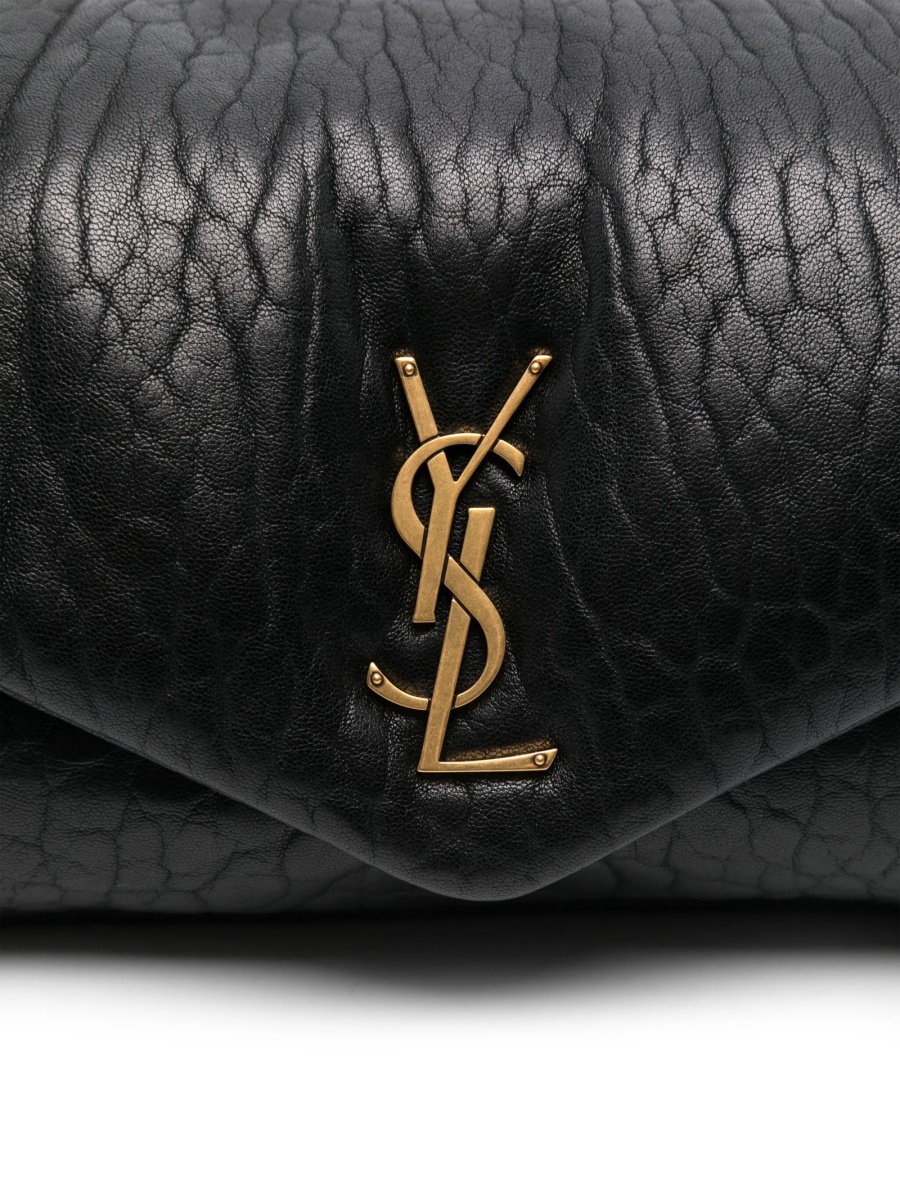 Geanta de umar Saint Laurent neagra din piele - Img 4