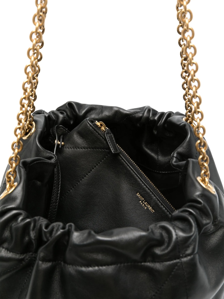 Geanta de umar Saint Laurent neagra din piele - Img 5