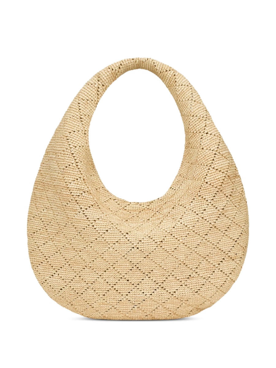 Geanta de umar Saint Laurent neutra din rafie - Img 2