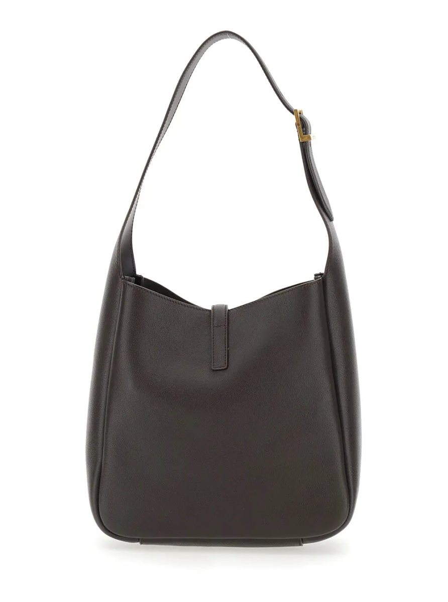 Geanta de umar Shoulder Bag 'Le 5 à 7' with Adjustable Strap and Cassandre Plate on the Front in Brown Leather for Women - Img 2