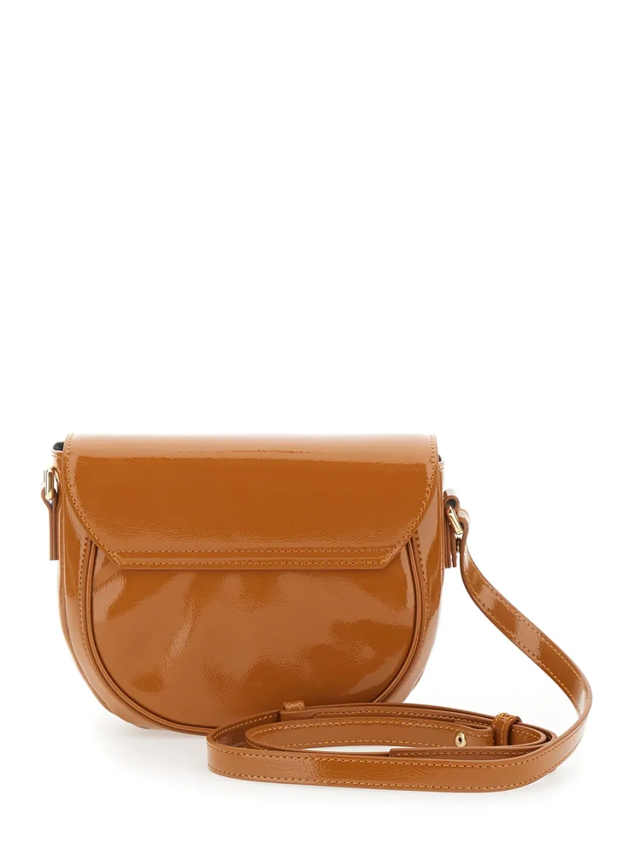 Geanta de umar Shoulder bag SMILE BAG in brown fabric for women - Img 2