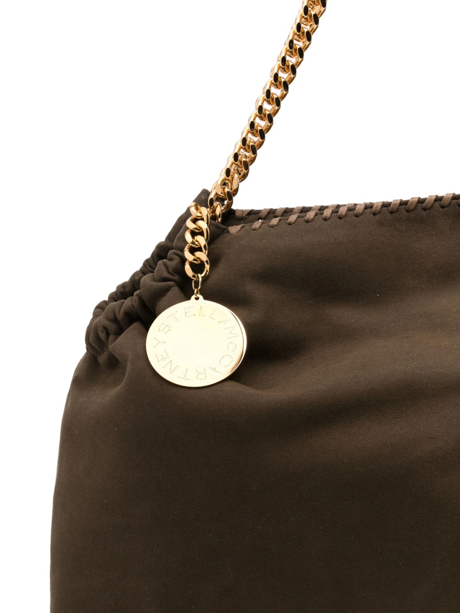 Geanta de umar Stella McCartney falabella maro din poliuretan si poliamida - Img 4