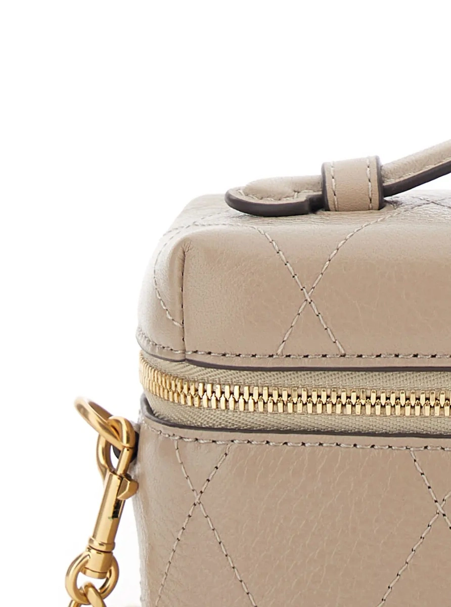 Geanta de umar Tory Burch gri din piele 'Charlie' - Img 3