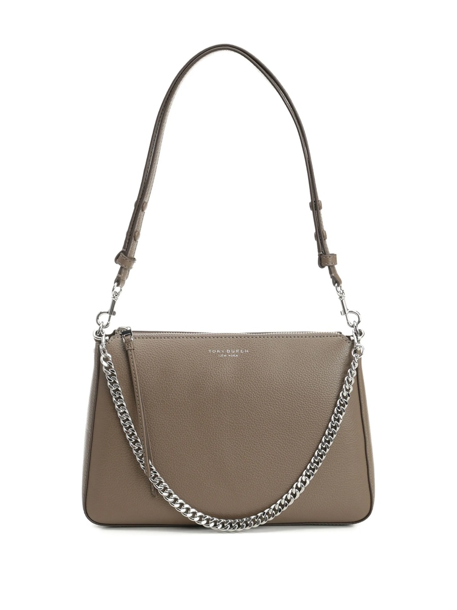 Geanta de umar Tory Burch maro din piele - Img 2