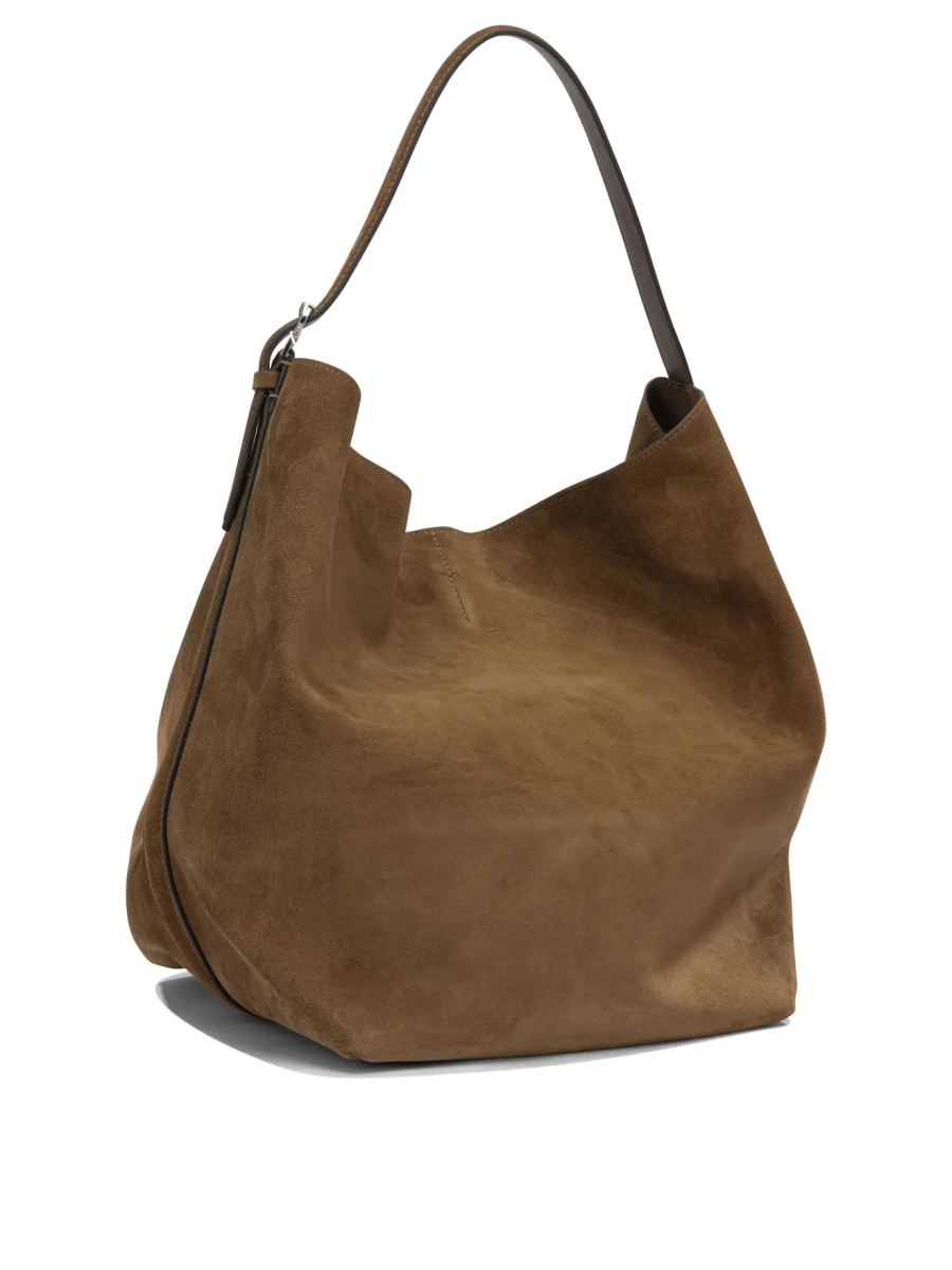 Geanta de umar TOTÊME Suede medium shoulder bag - Img 2