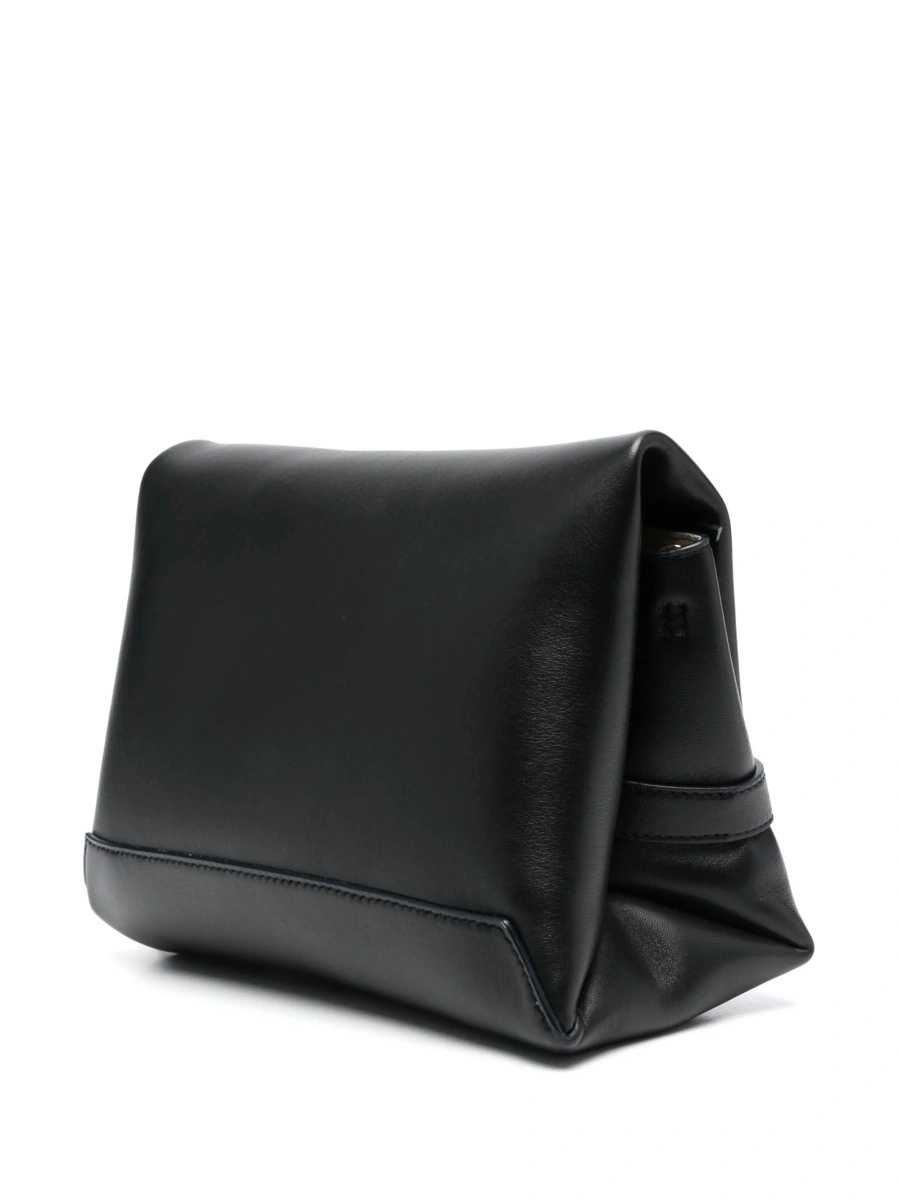 Geanta de umar Victoria Beckham neagra din piele - Img 3