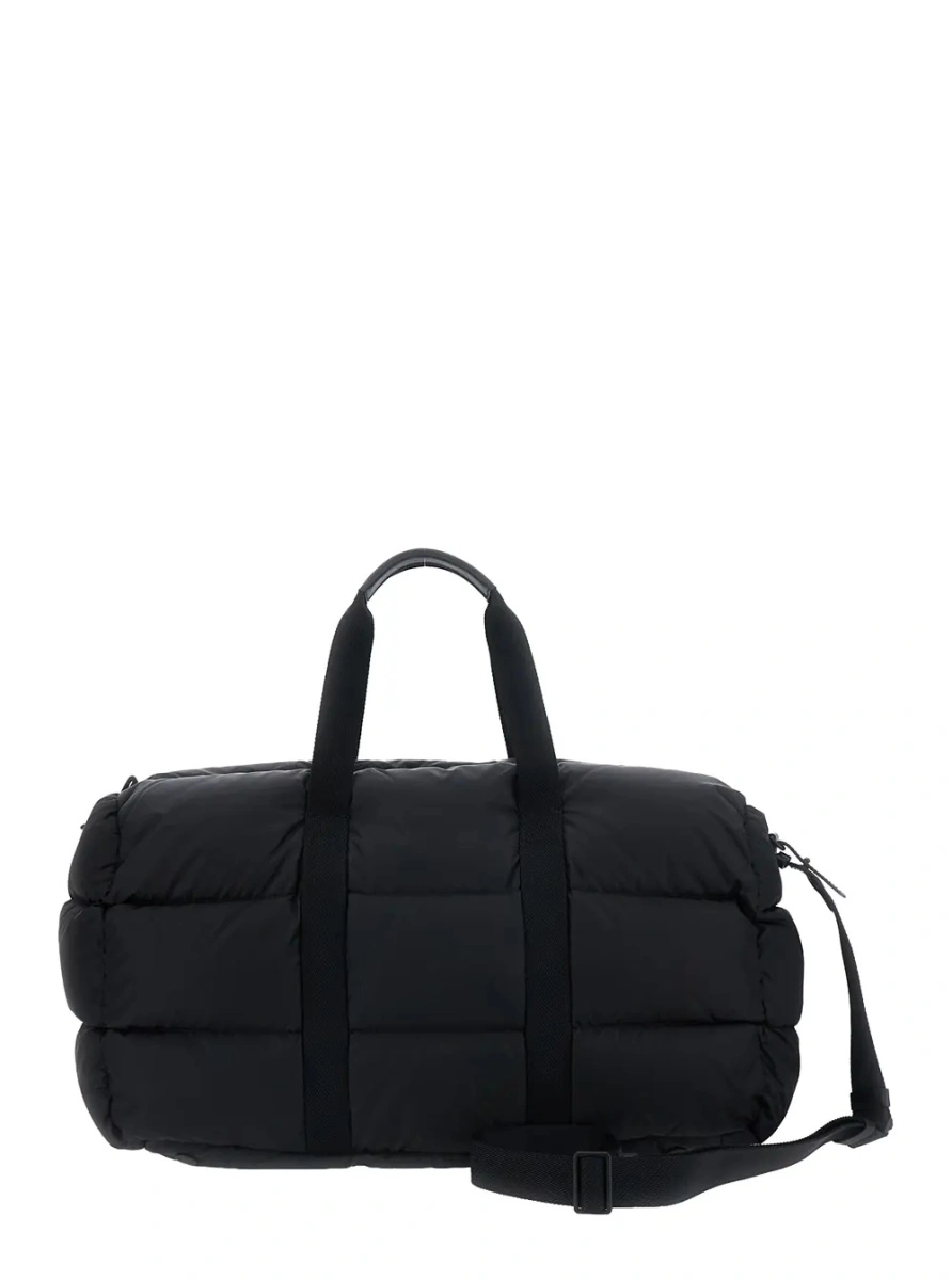 Geanta de voiaj Moncler neagra din material textil - Img 2