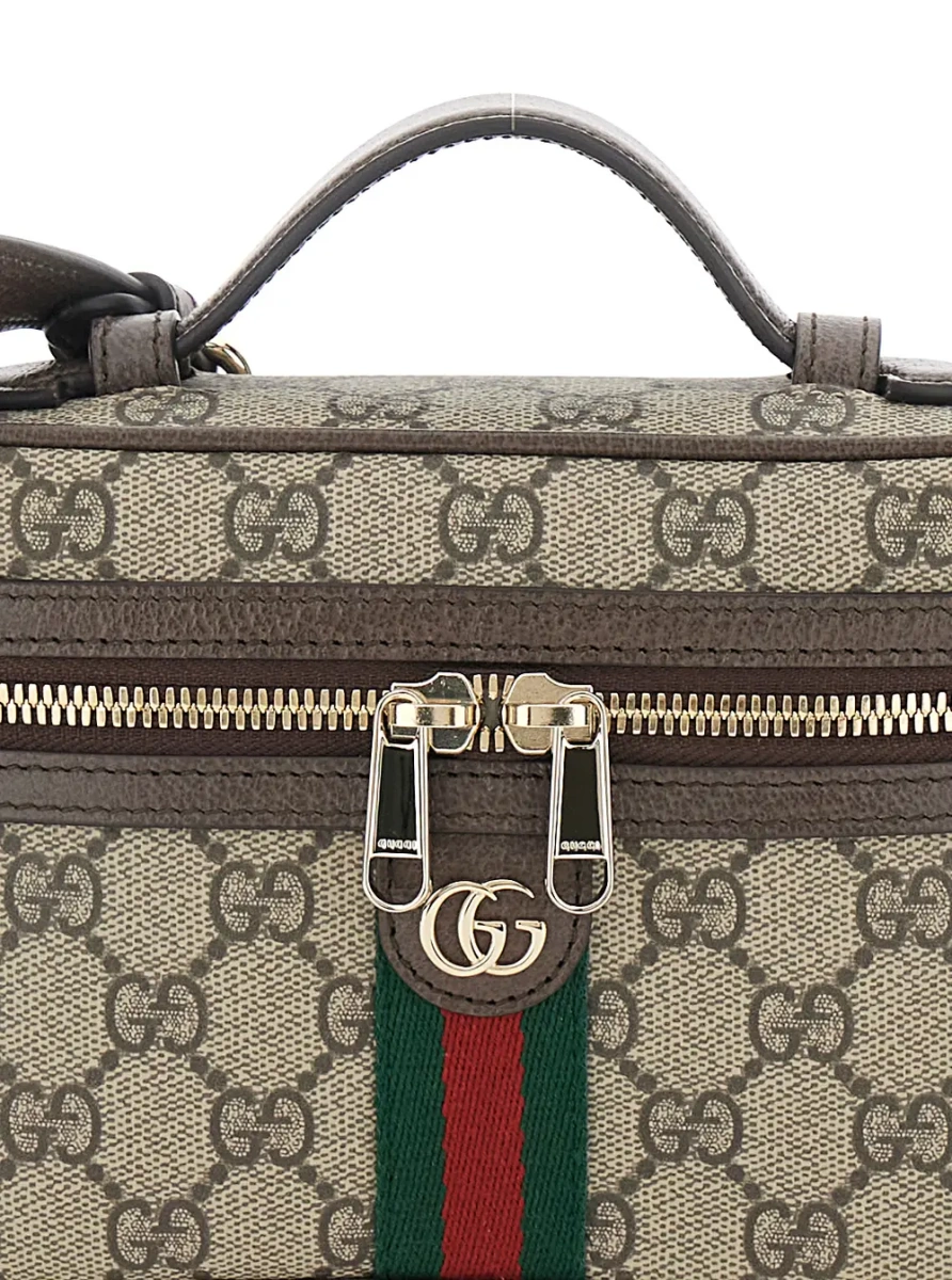 Geanta mini Gucci 'Ophidia' bej din canvas GG si piele - Img 3