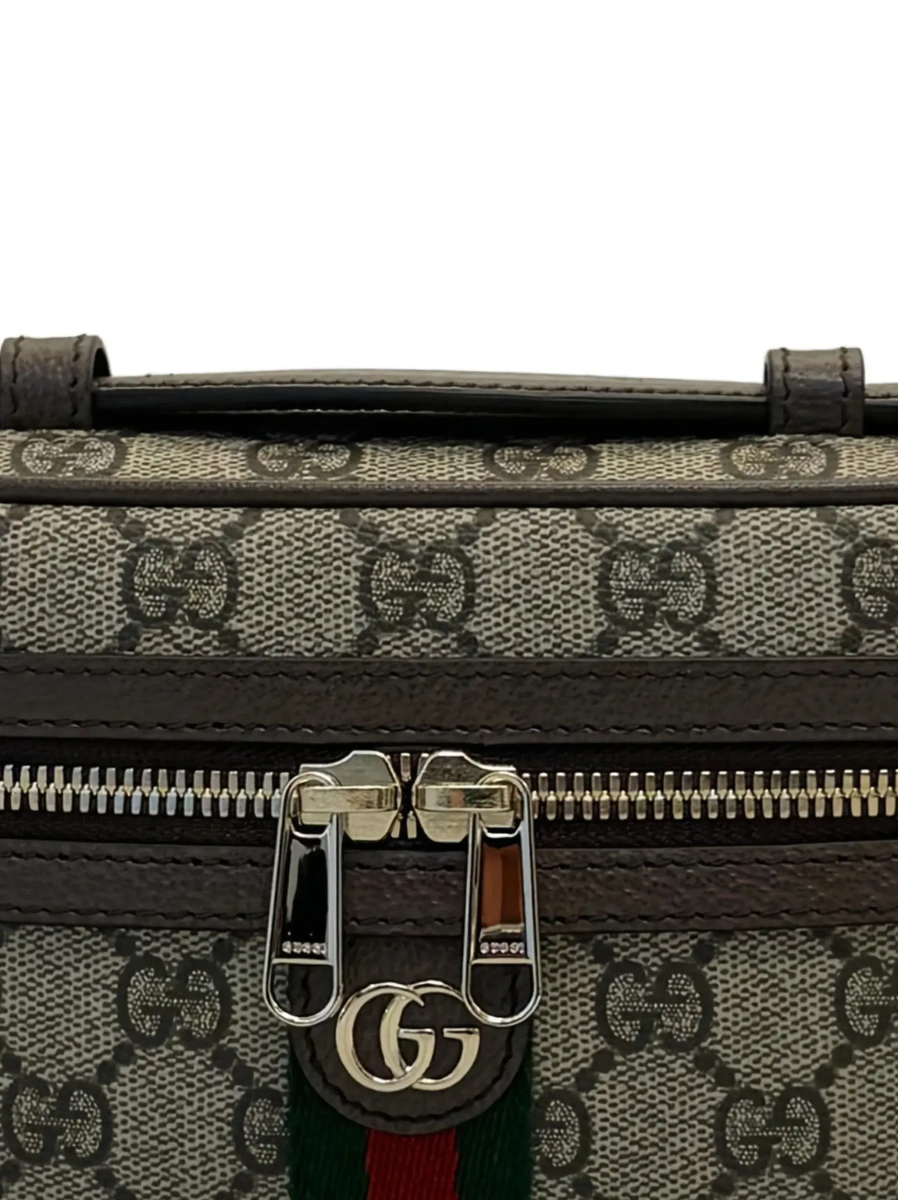 Geanta mini Gucci 'Ophidia' bej din canvas GG si piele - Img 4
