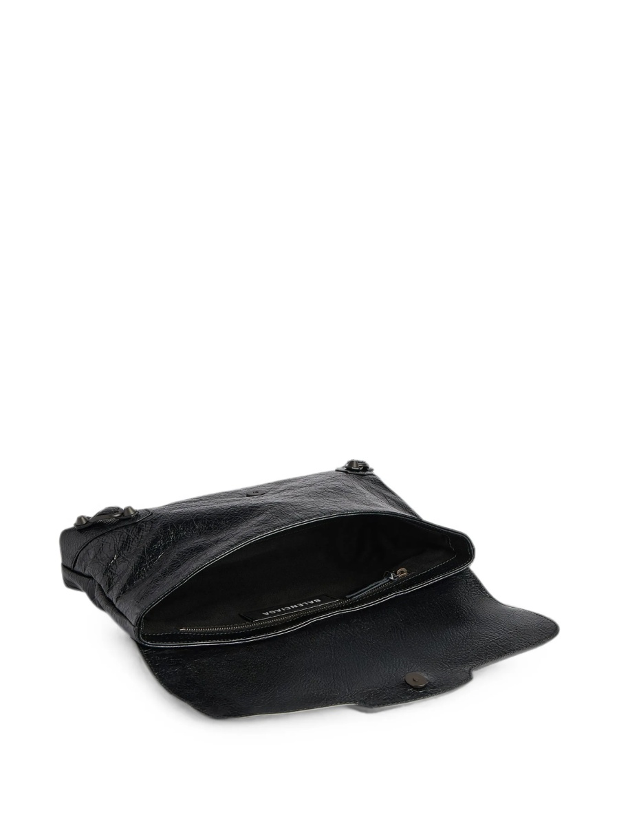 Geanta plic Balenciaga neagra din piele - Img 3