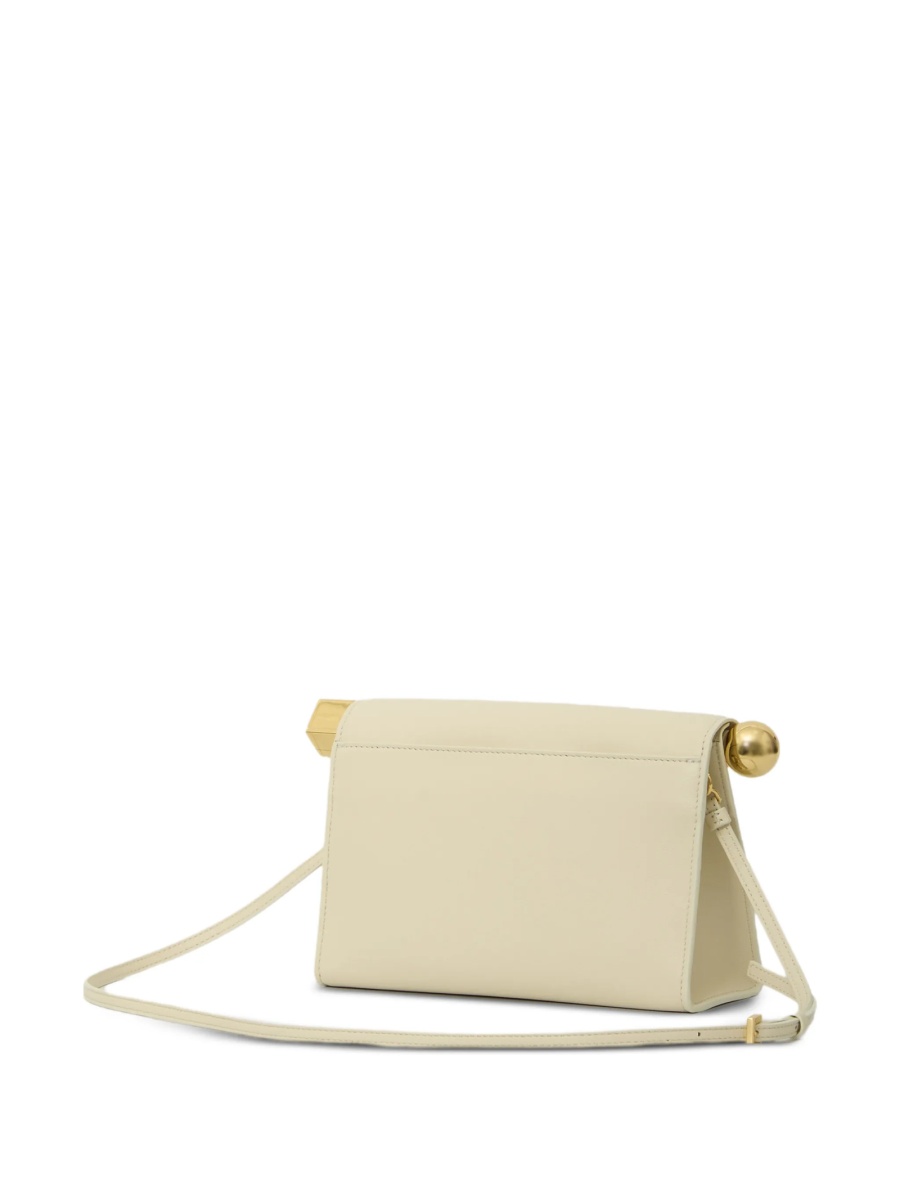 Geanta plic JACQUEMUS Rond Carré neutra din piele - Img 2