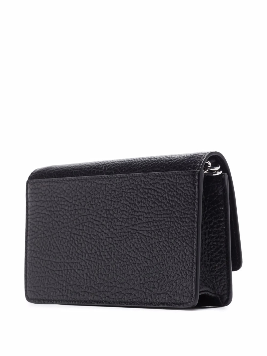 Geanta plic Maison Margiela neagra din piele - Img 3