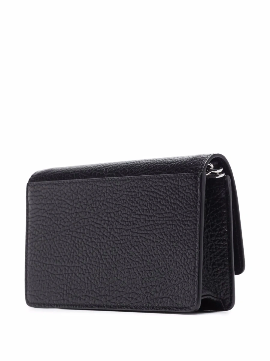 Geanta plic Maison Margiela neagra din piele - Img 3