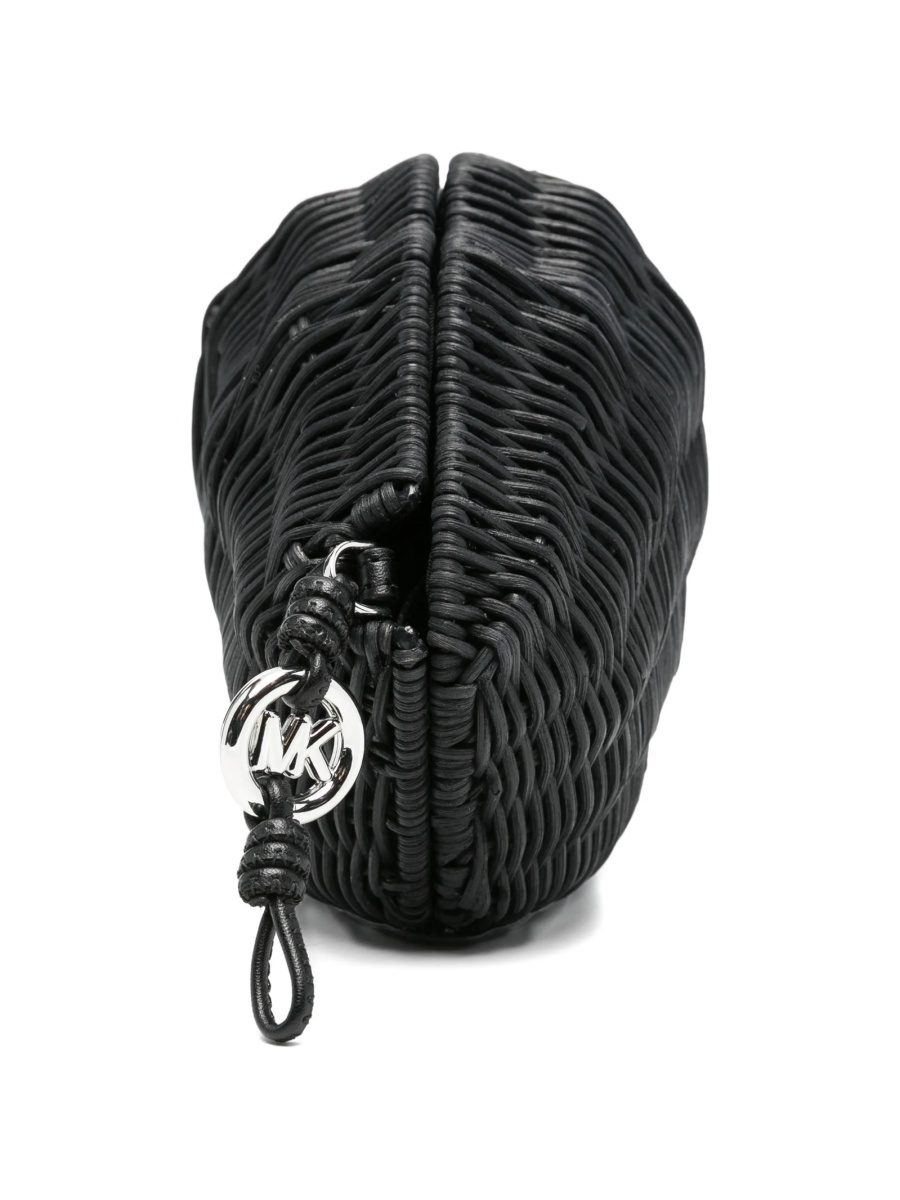 Geanta plic Michael Kors neagra din poliuretan si fibre - Img 4