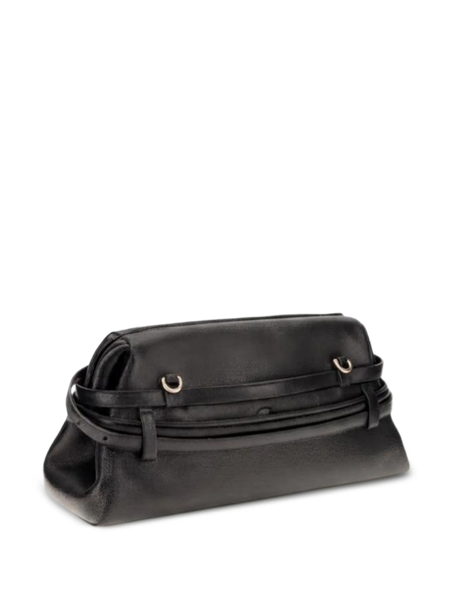 Geanta plic Moschino neagra din piele - Img 3