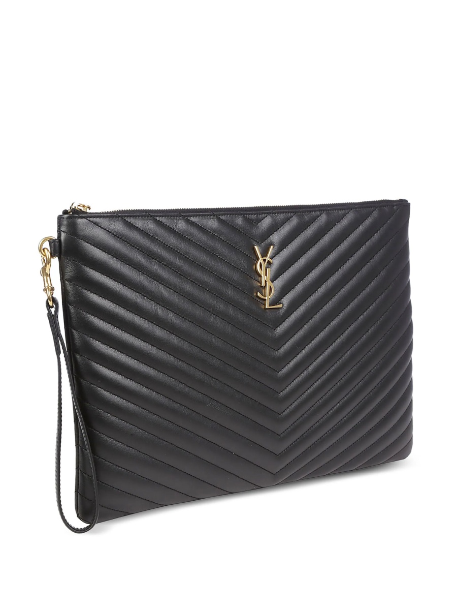 Geanta plic Saint Laurent neagra din piele - Img 3