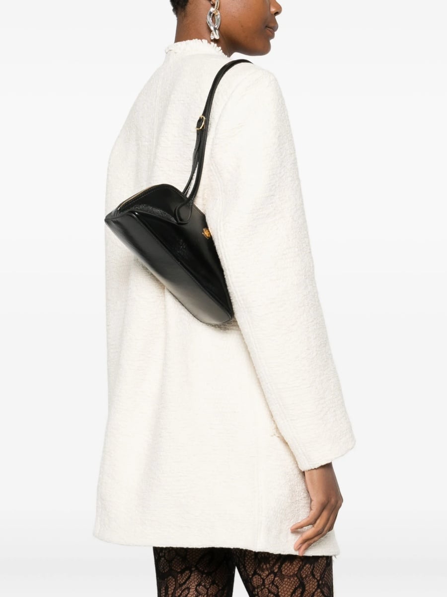 Geanta tip postas Bally neagra din piele - Img 2