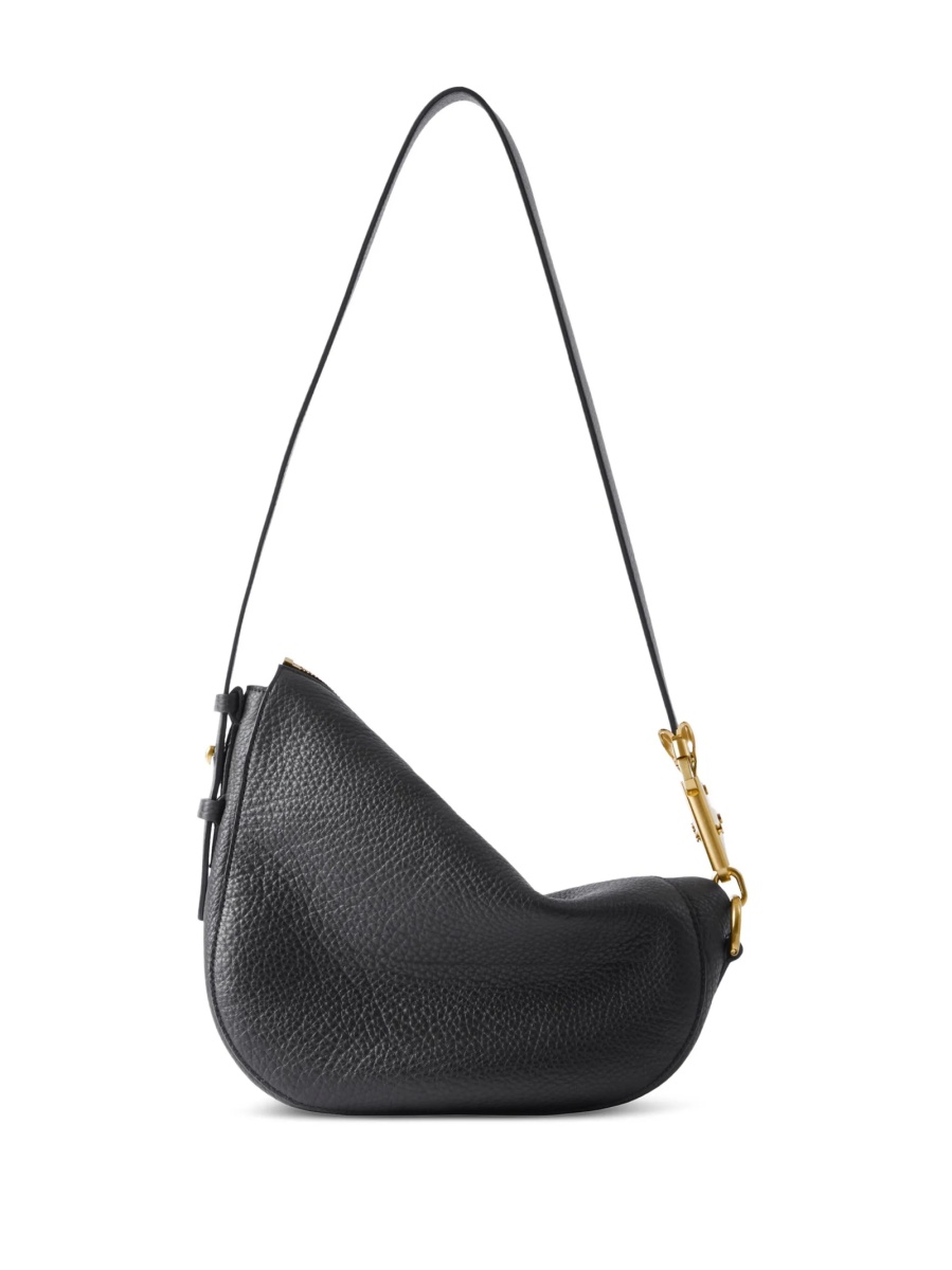 Geanta tip postas Burberry neagra din piele - Img 2