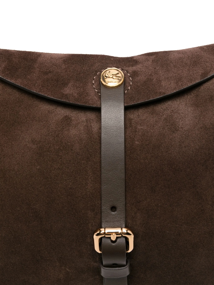 Geanta tip postas ETRO maro din piele - Img 4