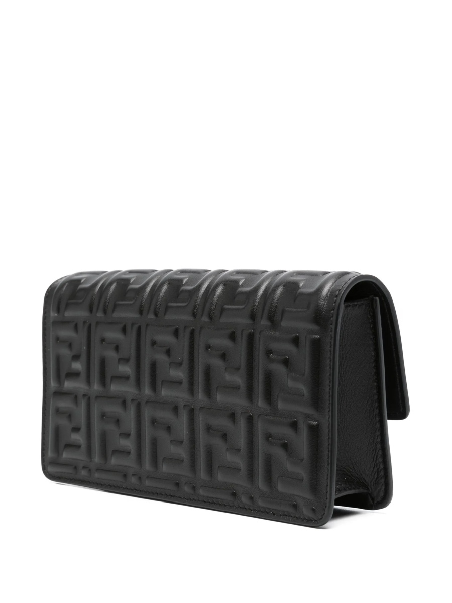 Geanta tip postas Fendi neagra din piele - Img 3