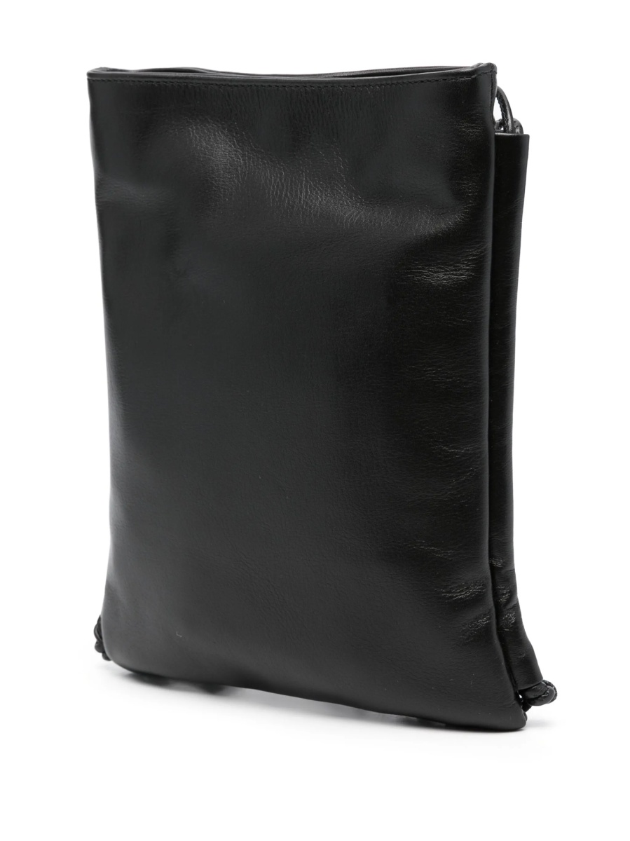 Geanta tip postas HEREU neagra din piele - Img 3