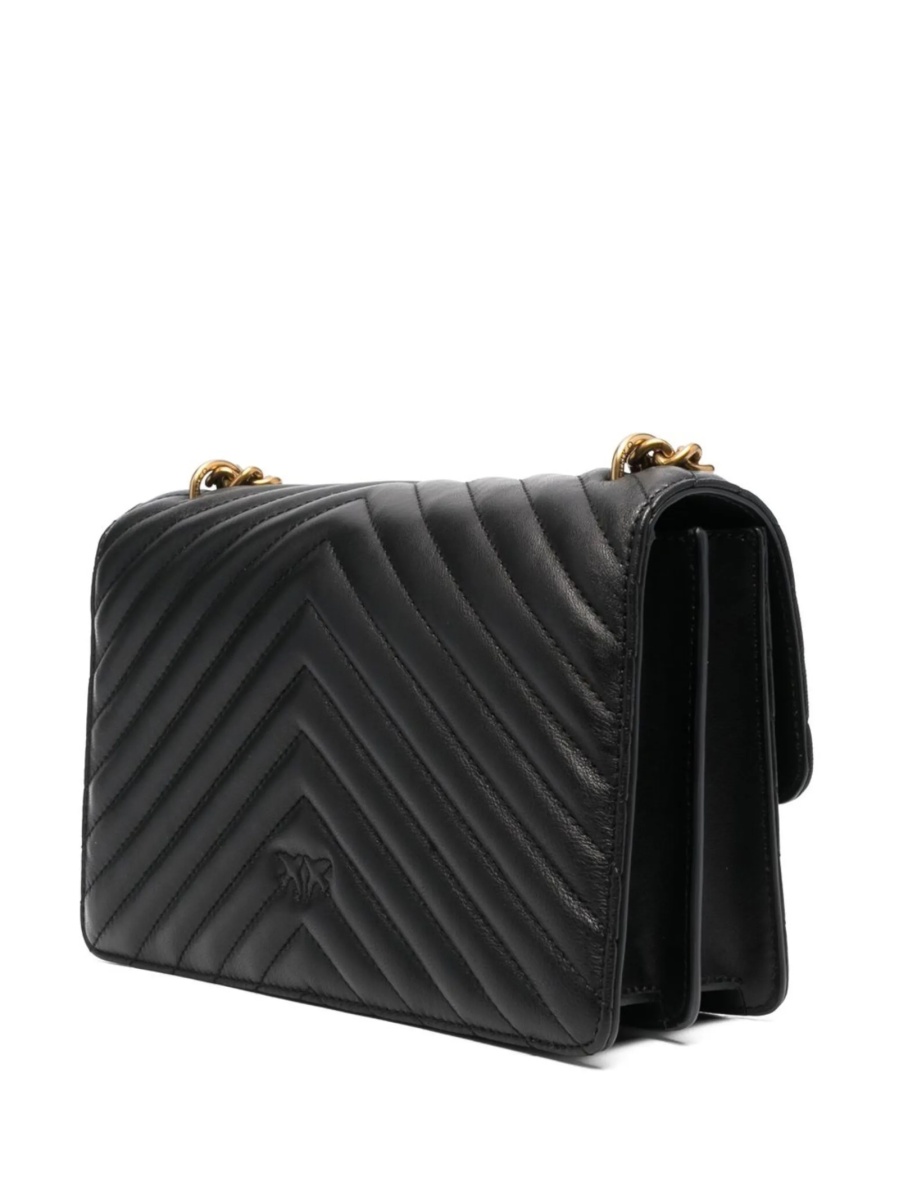 Geanta tip postas Pinko neagra din piele - Img 3