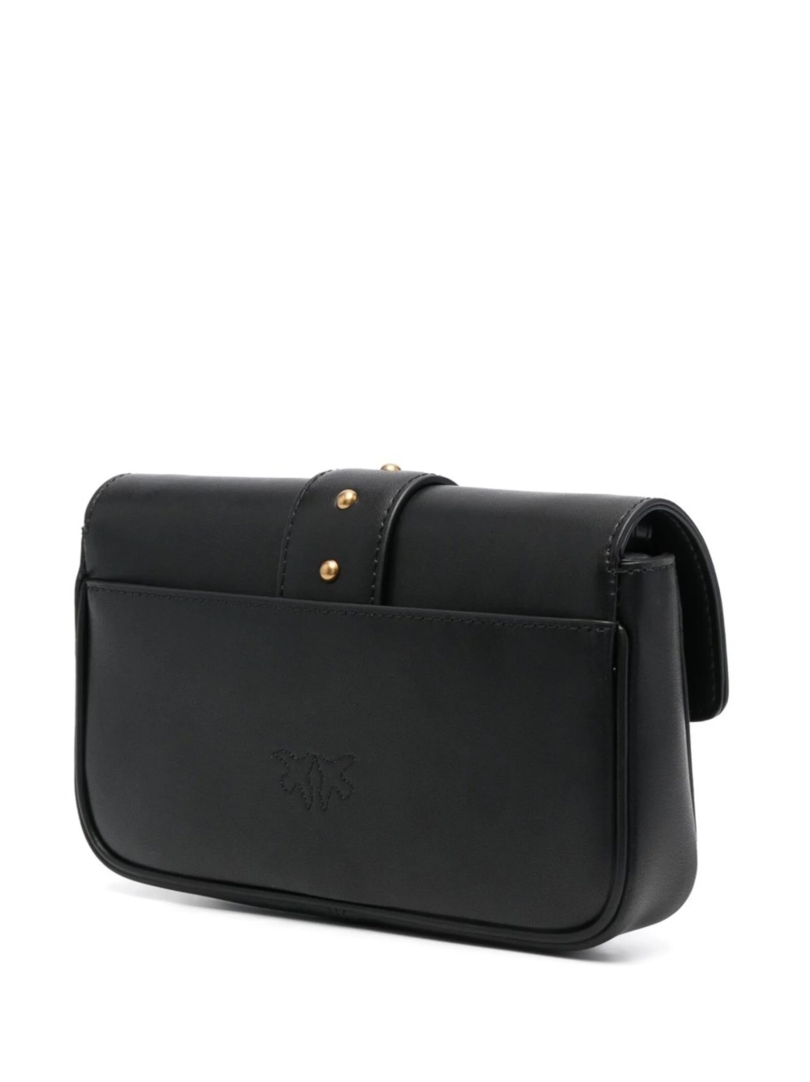 Geanta tip postas Pinko neagra din piele - Img 3