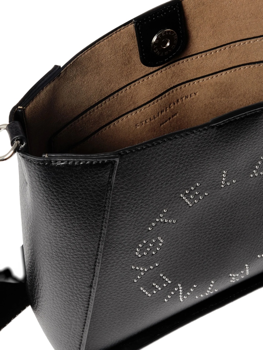 Geanta tip postas Stella McCartney neagra din poliamida - Img 4