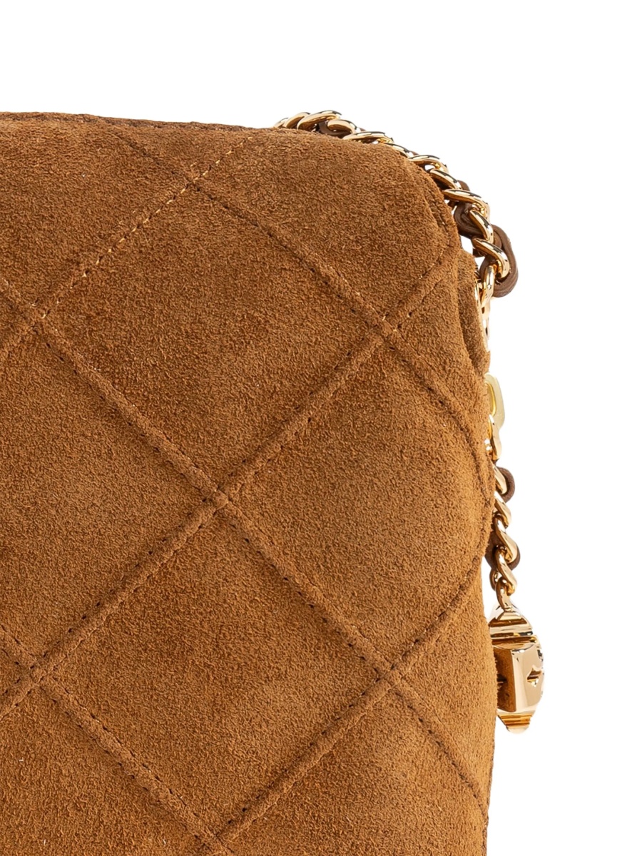 Geanta tip postas Tory Burch maro din piele intoarsa - Img 5