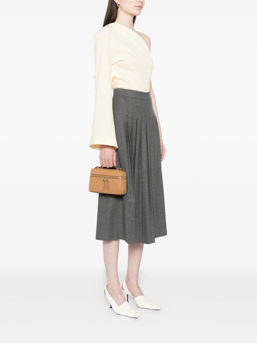 Geanta tip postas Tory Burch maro din piele - Img 2