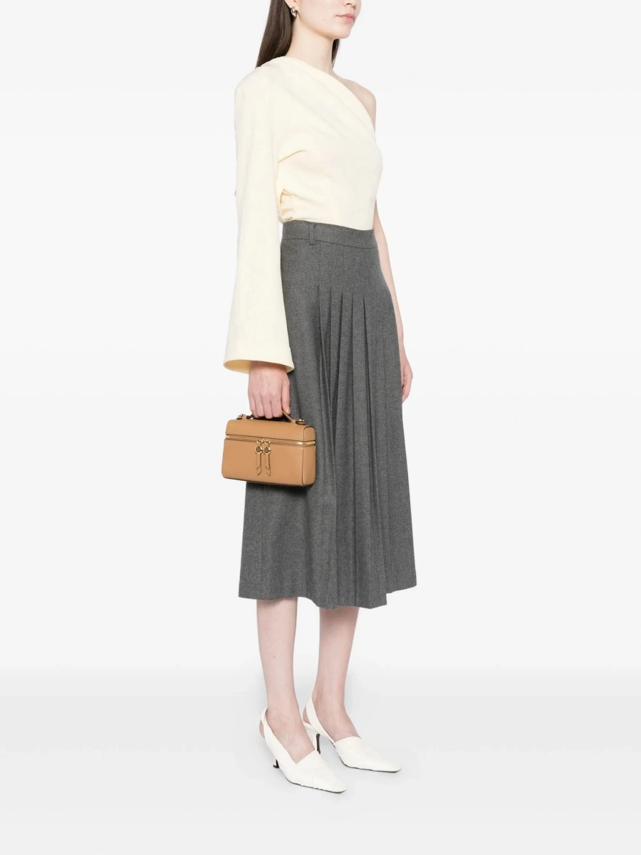 Geanta tip postas Tory Burch maro din piele - Img 2