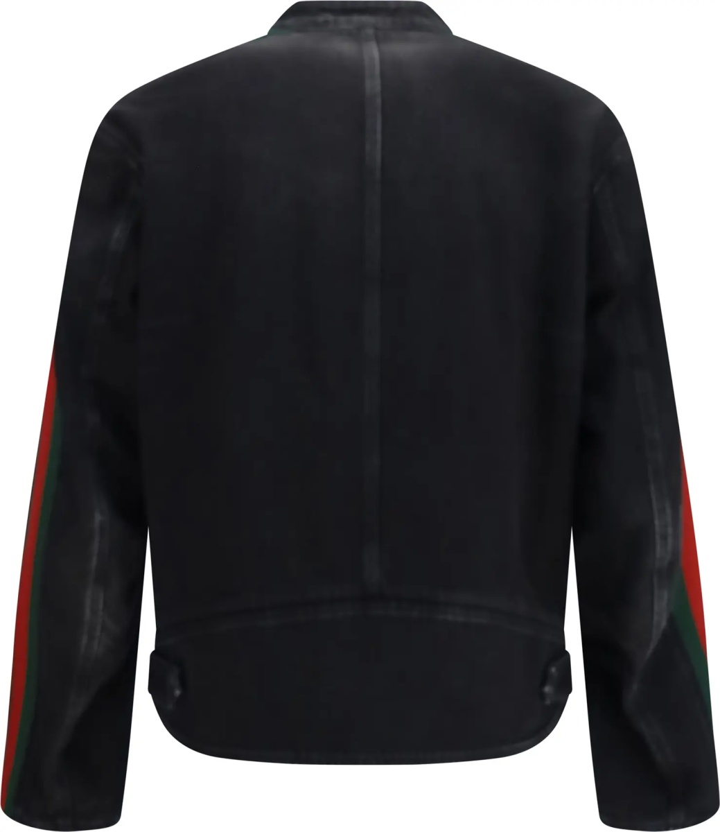 Geci Cotton denim biker Jacket - Img 2