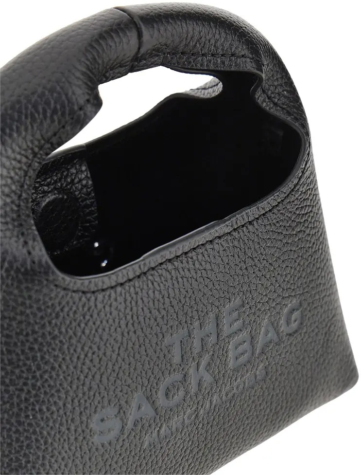 Genti Grained leather micro 'The Sack' bag - Img 4