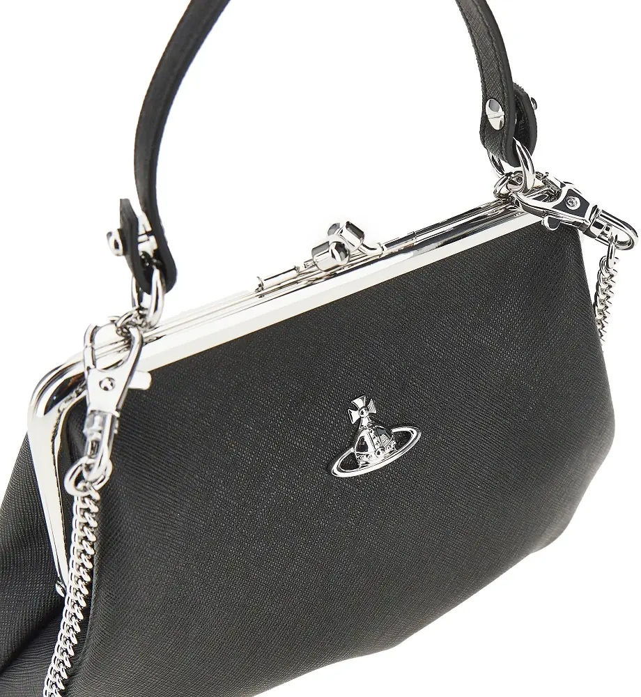 Genti 'Granny Frame' faux saffiano leather bag - Img 4