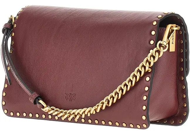 Genti 'Love One Slouchy' leather bag with studs - Img 2