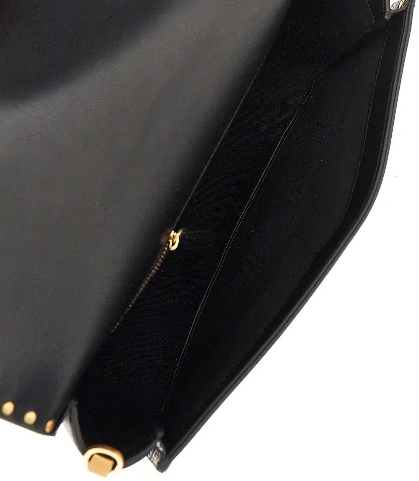 Genti 'Love One Slouchy' leather bag with studs - Img 3