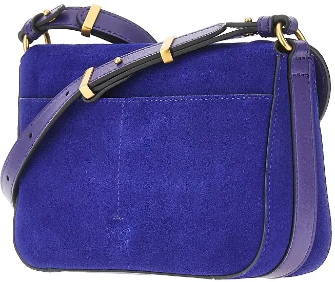 Genti 'Mini Love Bag Satchel' suede leather bag - Img 2