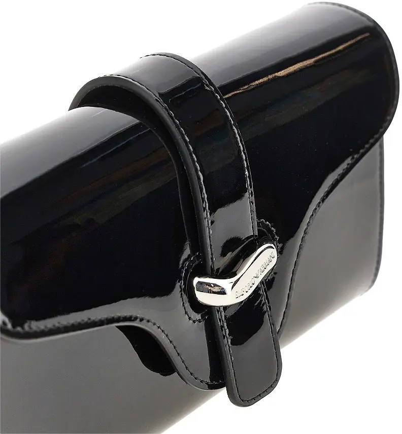 Genti Patent leather clutch with chain - Img 4