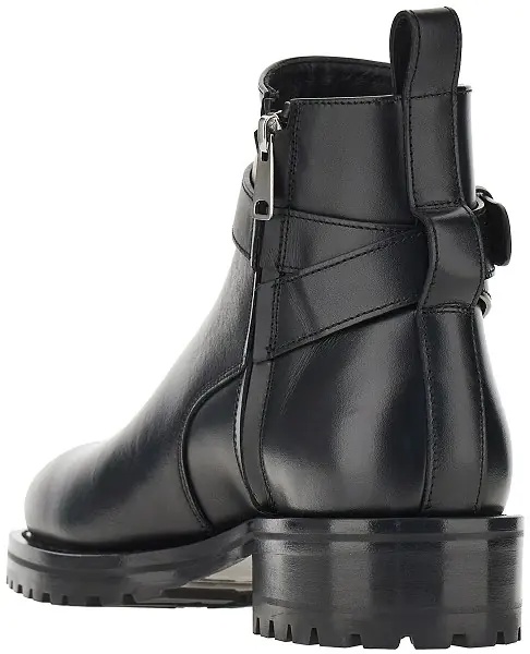 Ghete Leather boots with debossed logo - Img 3