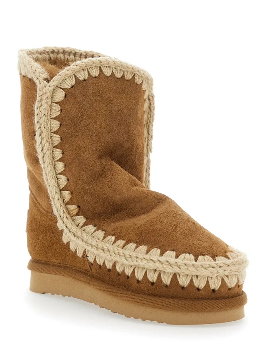 Ghete MOU KIDS bej din piele intoarsa - Img 2