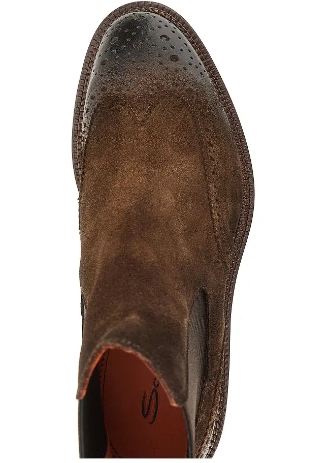 Ghete Suede leather Chelsea boots - Img 4