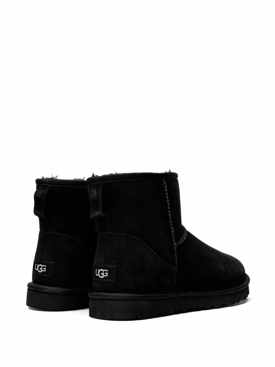 Ghete UGG 'Classic Mini' negre din piele intoarsa - Img 5