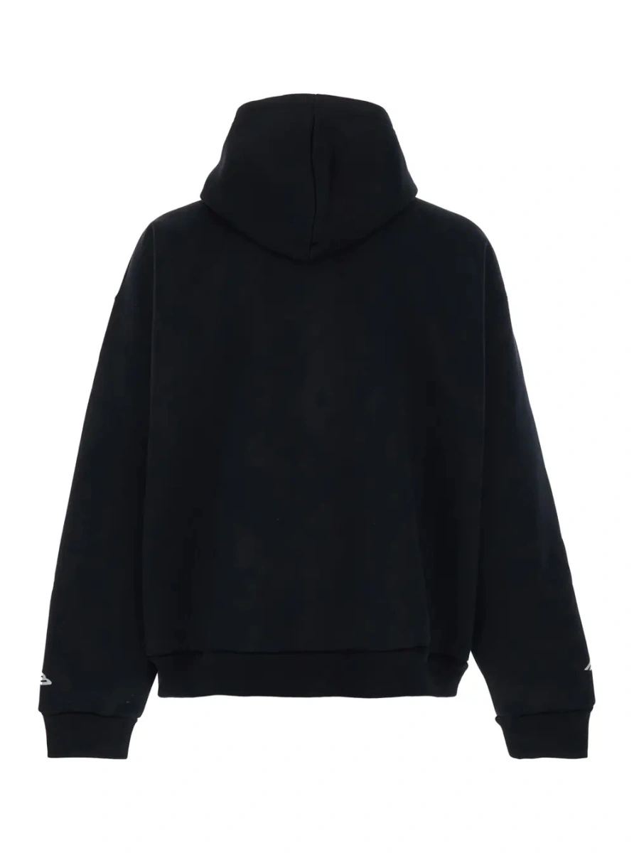 Hanorac Balenciaga negru din bumbac - Img 2